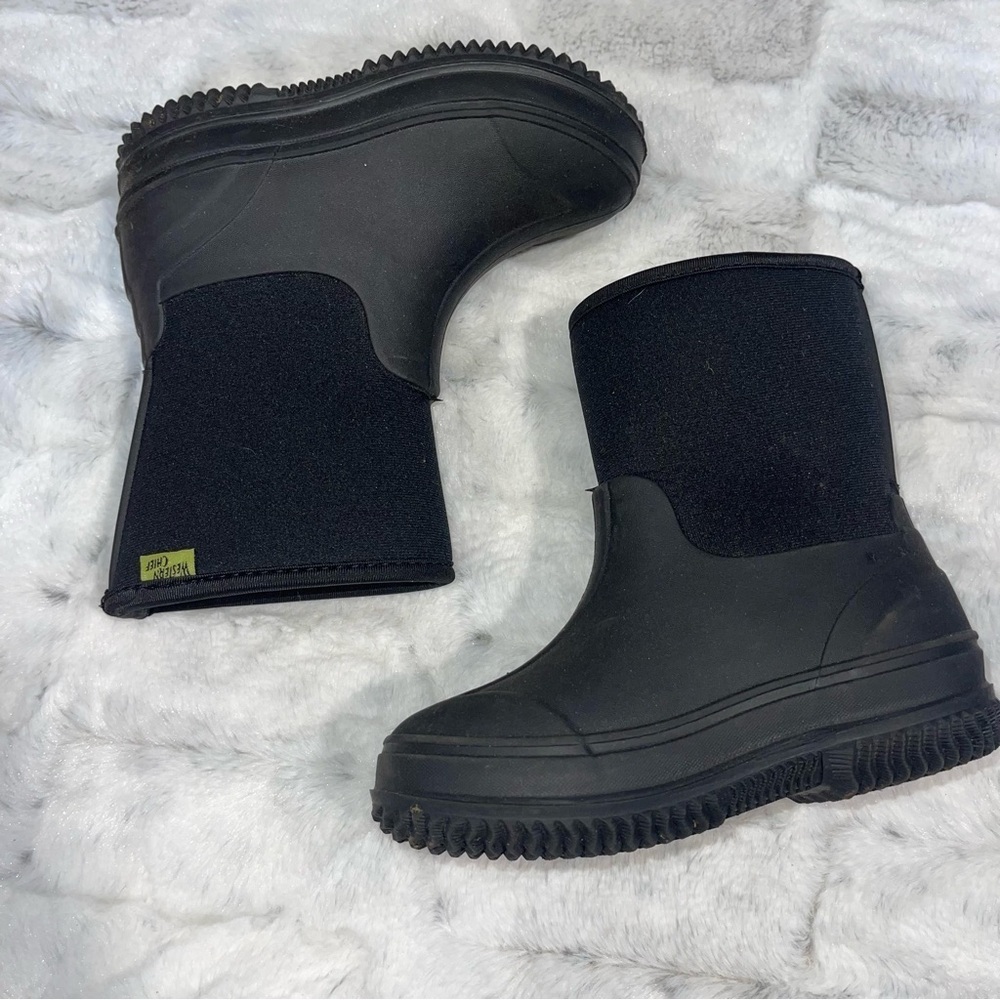 Western Chief Kids Black rain Boots size 11 youth